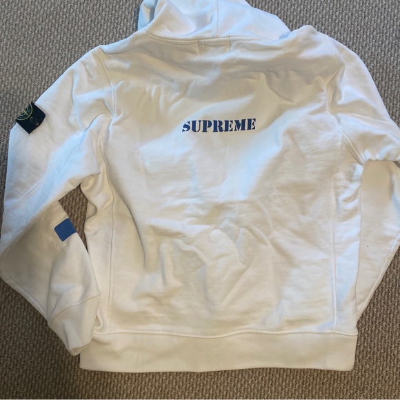 Supreme Stone Island Hooded Sweatshirt size L - Picture 7 of 12